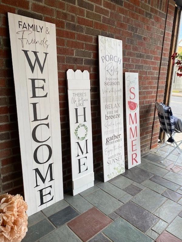 FRONT PORCH SIGNS, WELCOME, HOME, PORCH RULES, SUMMER