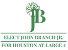 John Branch Jr Houston City Council 
At-Large 4