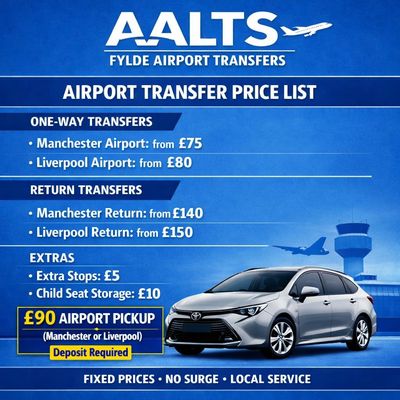 AALTS Airport Transfer Price List