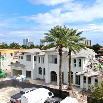 Contemporary stucco design