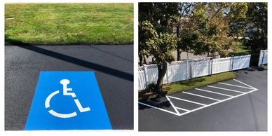 parking space line striping 