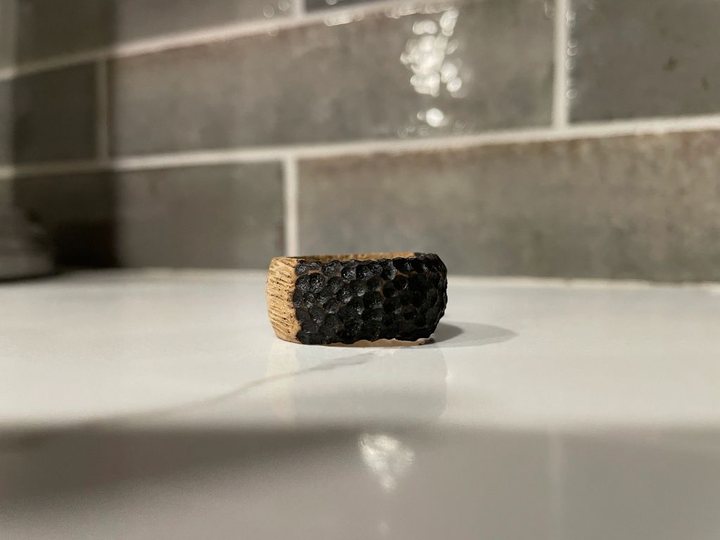 Metal or Wood custom ring.