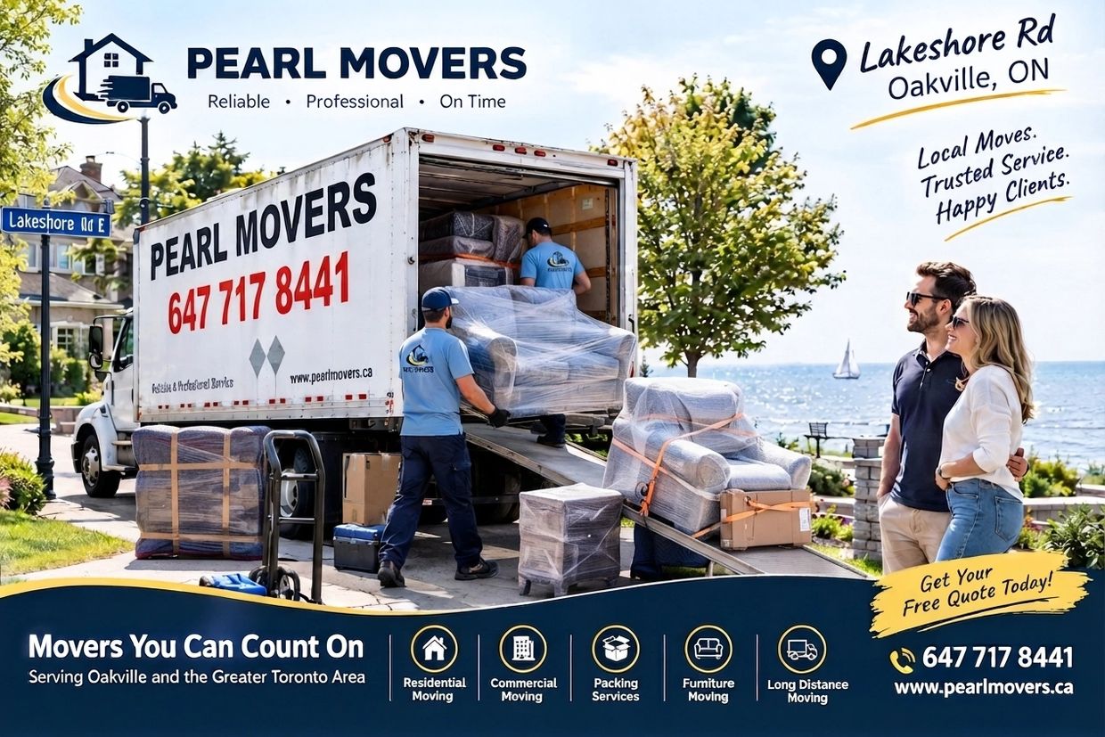Pearl Movers offers reliable and professional moving services in Oakville and Greater Toronto.