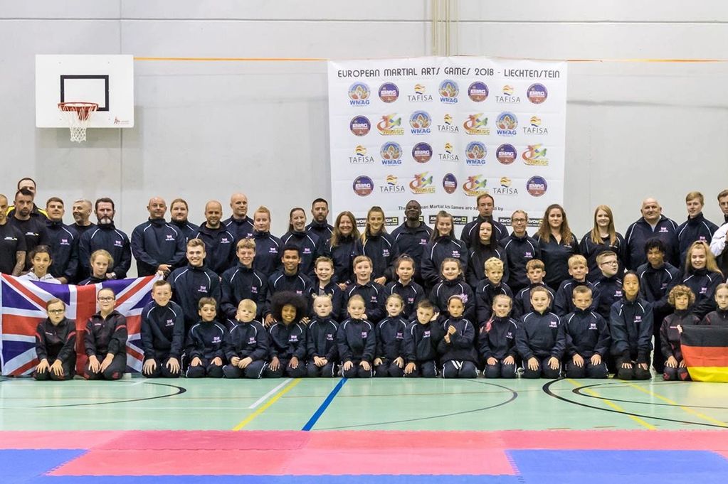 The GBMAT Official Photo at the 2018 European Martial Arts Games, in Schaan, 
Liechtenstein. 