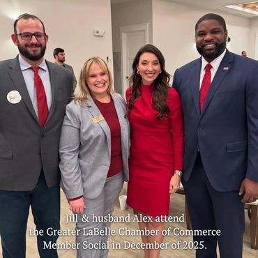 Jill & Husband Alex Attend the Greater LaBelle Chamber of Commerce Member Social