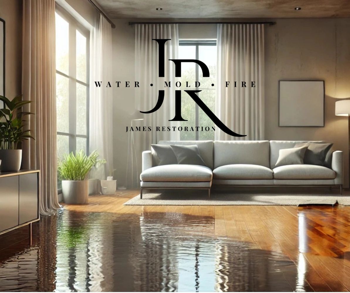 Water Damage in Living Room