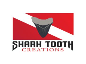 shark tooth creations, wooden shark tooth displays 