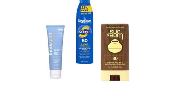 sun block options for shark tooth hunting at the beach