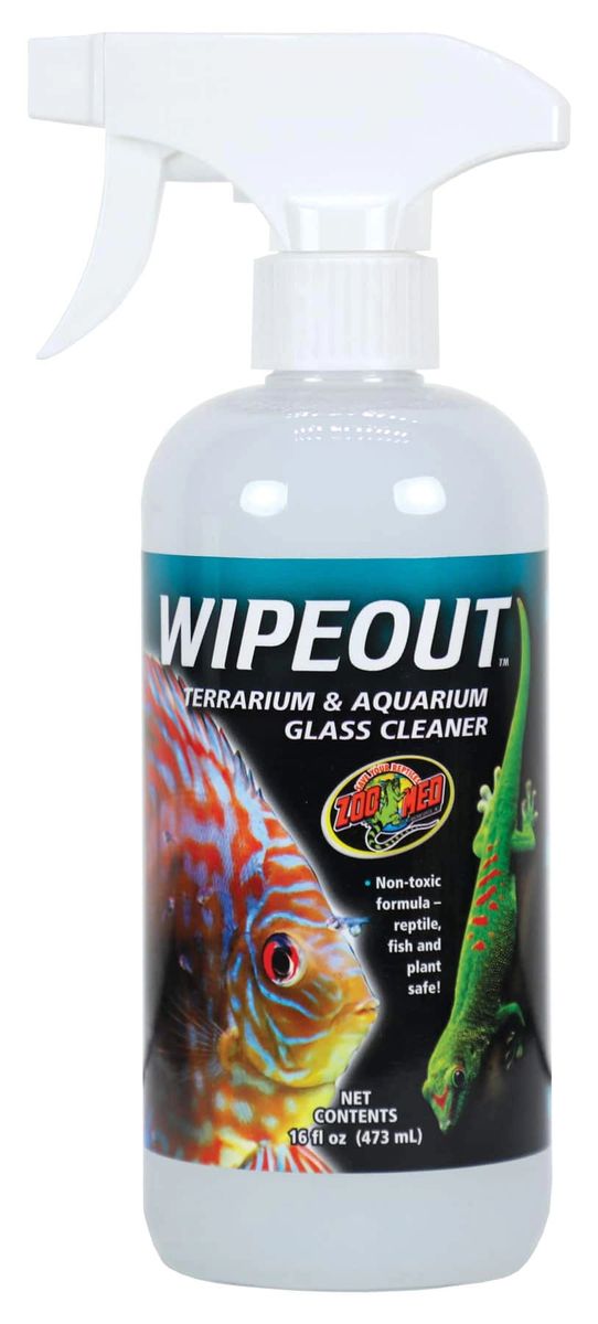 Zoo Med WipeOut Terrarium & Aquarium Glass Cleaner 16oz