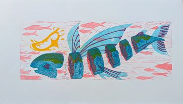 Flying Fish
Relief Carving
13" x 5"