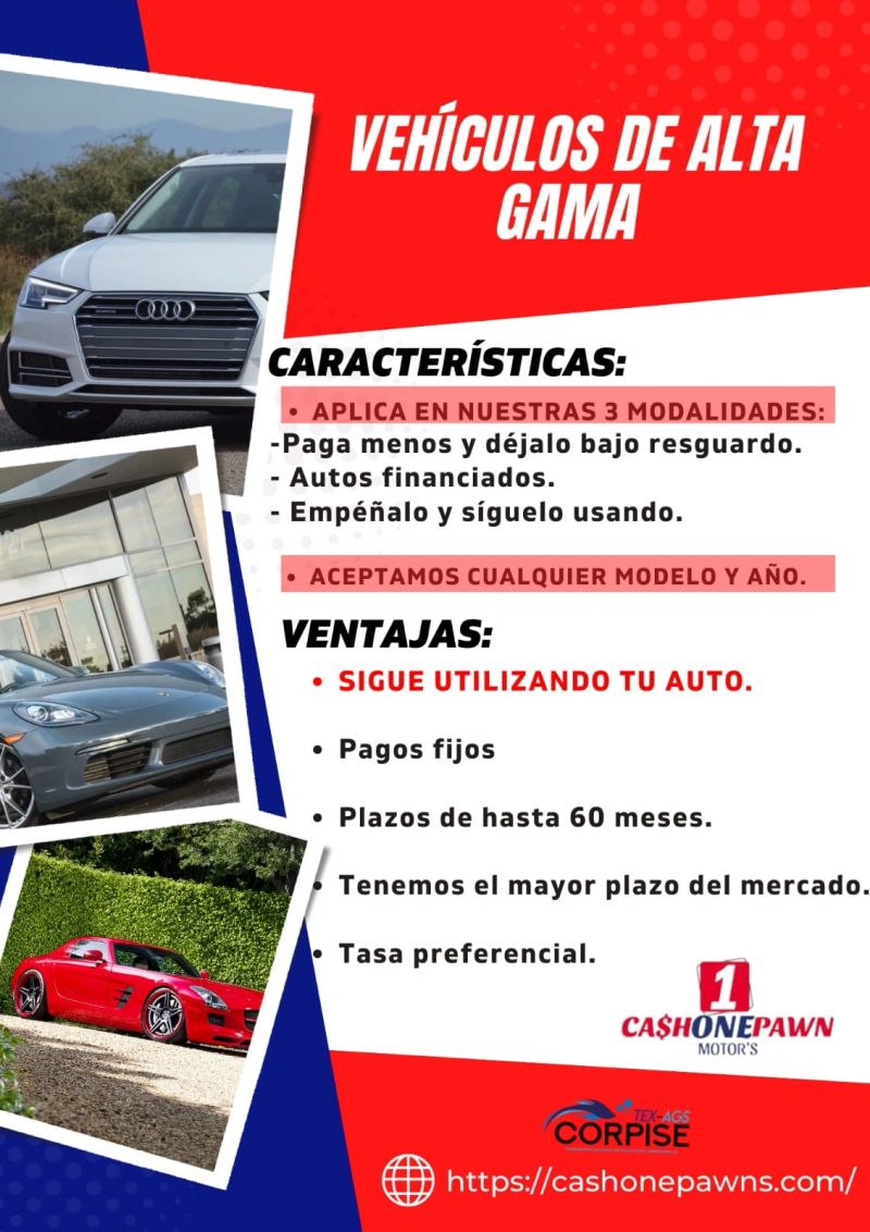 Modalidad de autos Cash One Pawn 6