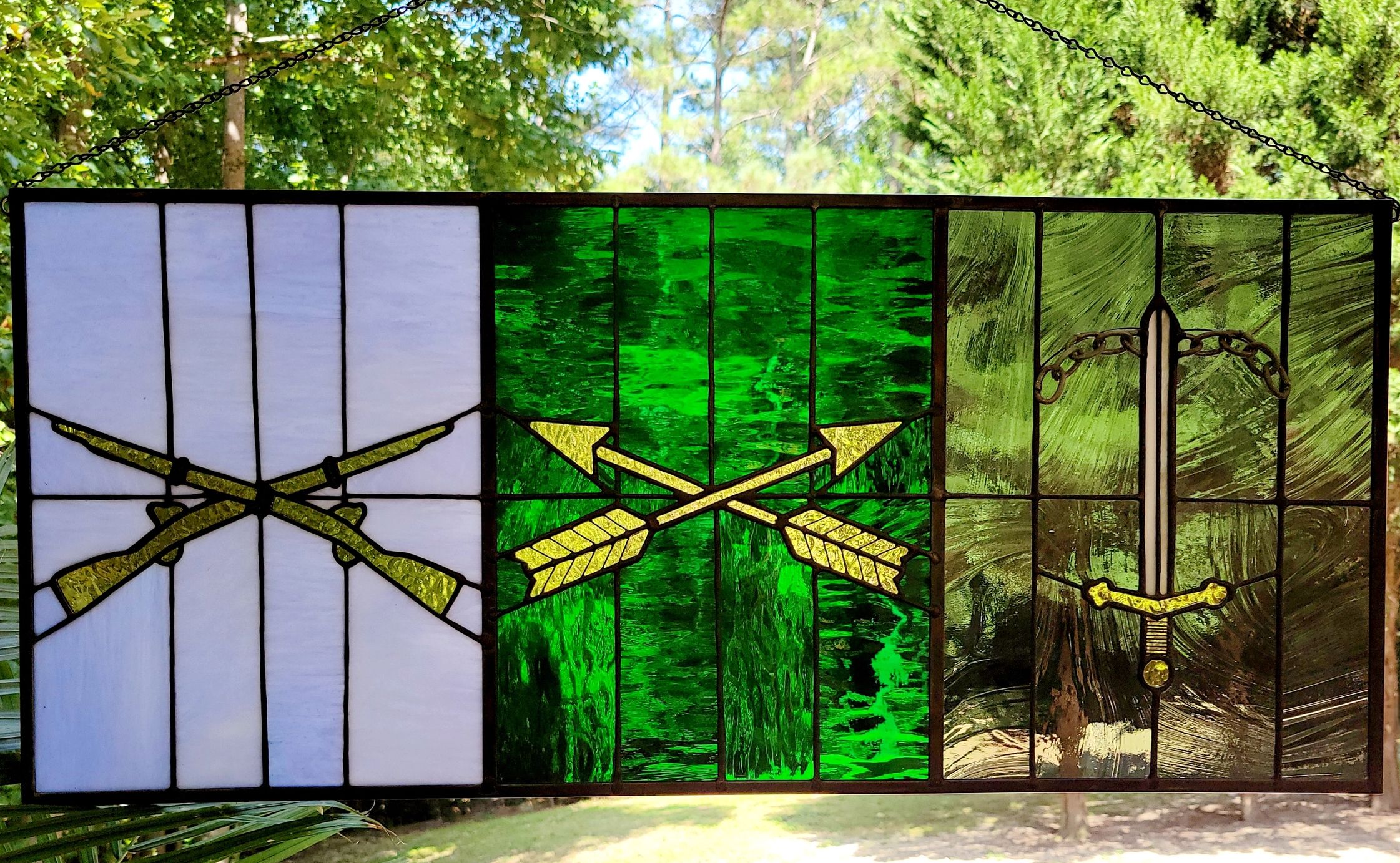 Stained Glass Window. Special Forces Stained Glass. Military Stained Glass. Army Stained Glass