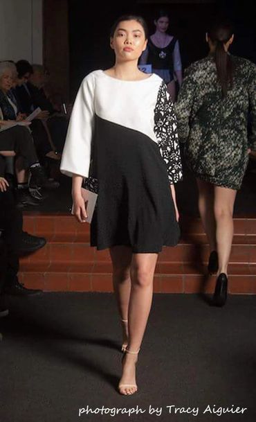 2018, Black and White dress. 