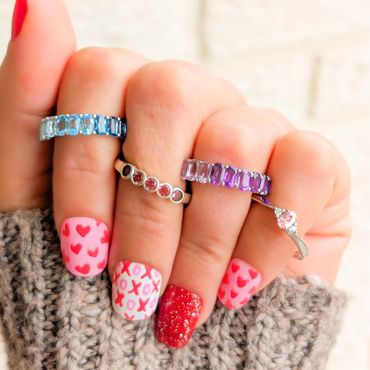 Left to Right
$59 | Blue Topaz
$39 | Pink Tourmaline
$59 | Purple Amethyst
$99 | Pink Tourmaline 
