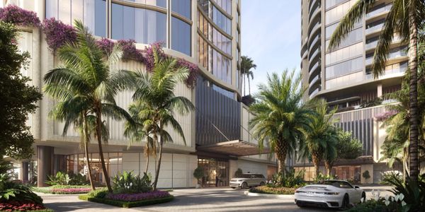 Edgeworth Residences West Palm Beach, 1155 S Flagler Dr, new ultra-luxury condos, entrance 
