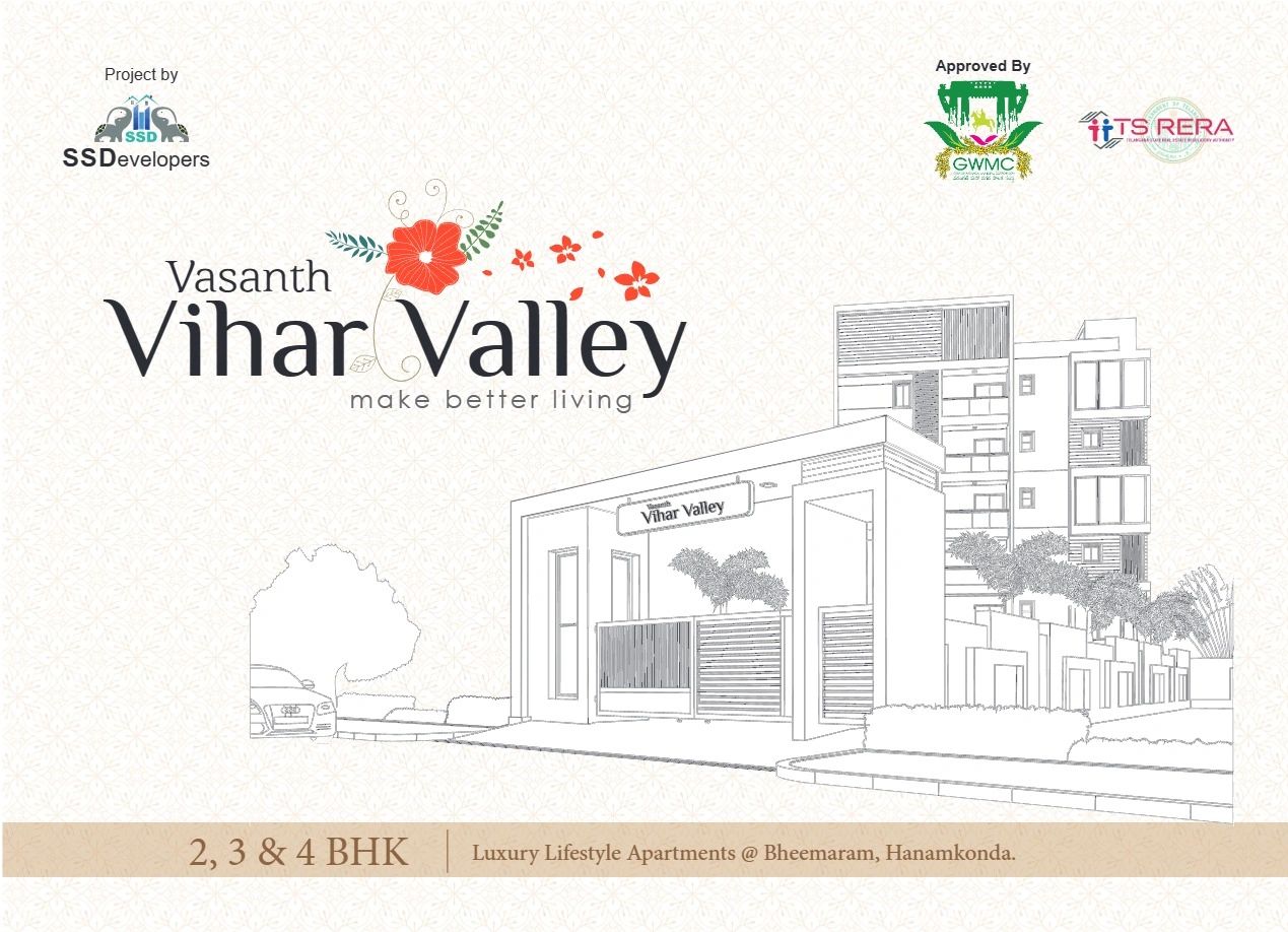 Vasanth Vihar Valley luxury apartments in Bheemaram, Hanamkonda.