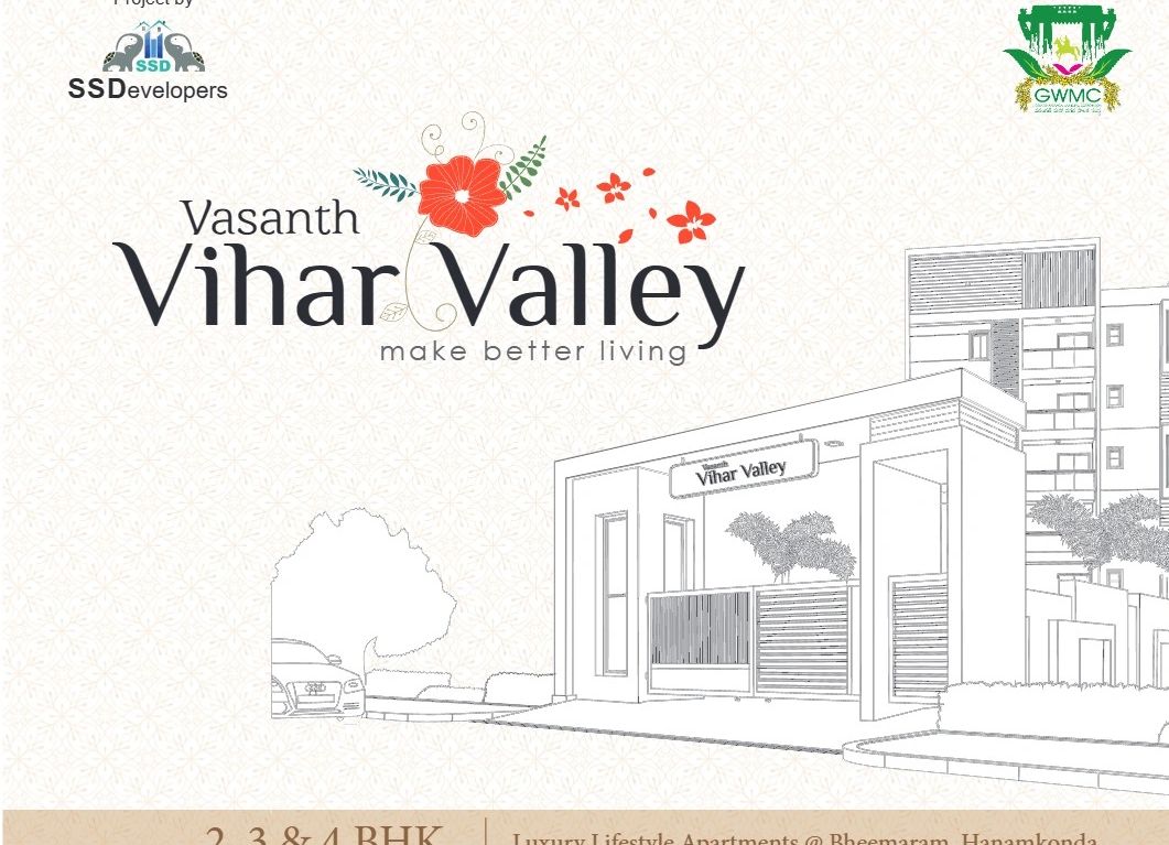 Vasanth Vihar Valley luxury apartments in Bheemaram, Hanamkonda.