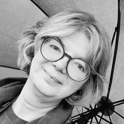 Energy etc's Lizzie Quarterman under umbrella 