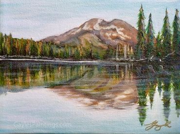 "Reflections" Oregon Landscape Oil Painting by Gayle
