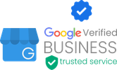 Google Verified Business logo with trust badge.