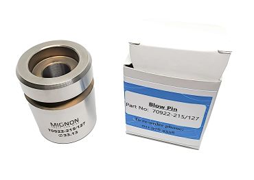 A MIGNON blow pin part with its packaging box.