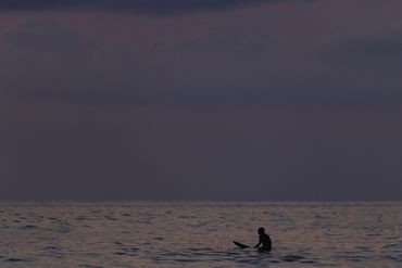 Surfer on Manzanillo Bay, Troncones