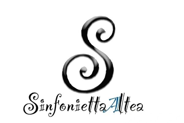 Artistic logo with a large stylized 'S' and the word Sinfonietta Altea.