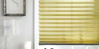 pleated blinds, window coverings