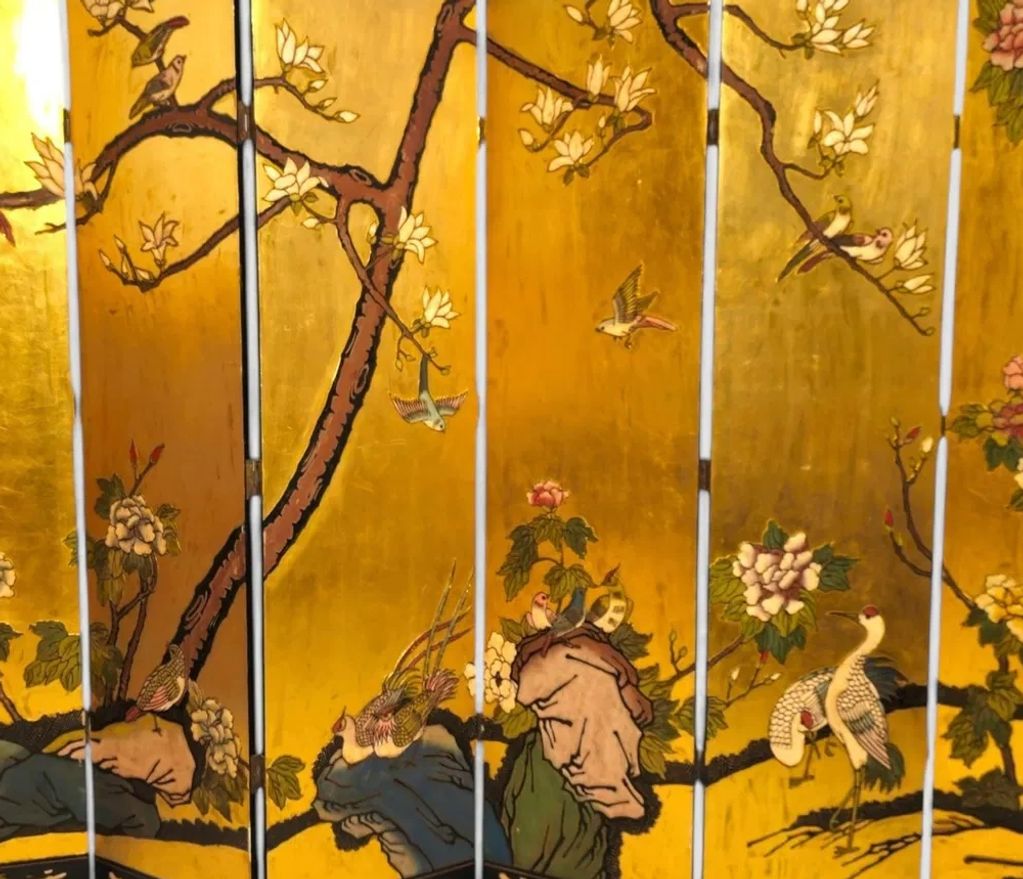 hand crafted gilded screen by Ross ONeal