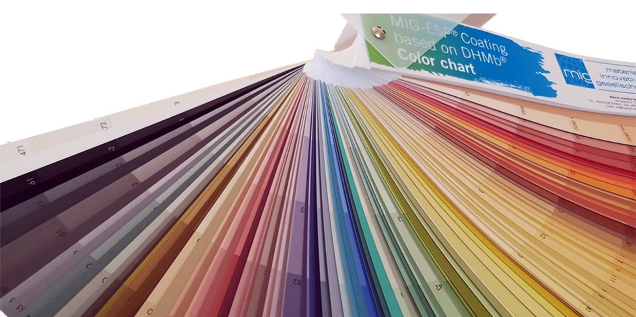 MIG ESP® 色卡-使用我們廣泛的顏色圖表，選擇最適合您的個性和生活方式的正確配色方案！