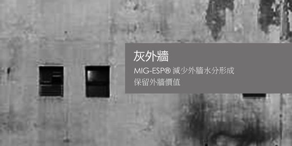 MIG-ESP® 具有高度熱反射,室內和外均適用,通過濕度調節減少外牆水份形成, 從而保持歷久常新 ，營造健康的室內氣候,還可降低建築物能源成本 