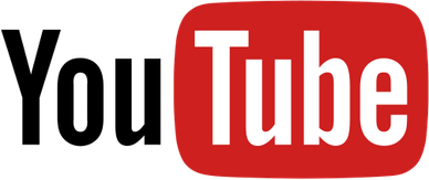 YouTube logo with red background and white text.