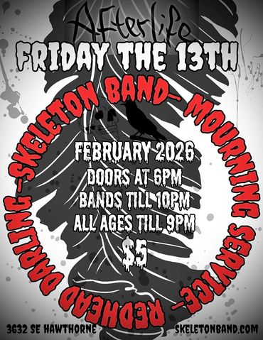 ilan Laks and his Skeleton Band February 13th, 2026 at AfterLife in Portland Oregon