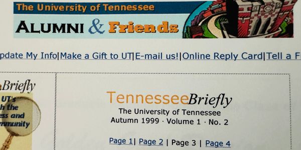 The very first University of Tennessee Alumni website Alumi & Friends