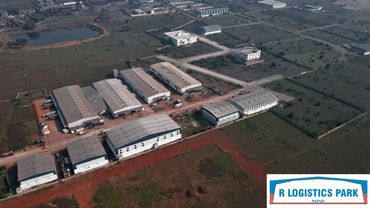 Aerial Snapshot of R Logistics Park, Raipur (Dec 2022)