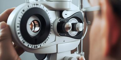 Optometry eye doctor tool for eye exams. 