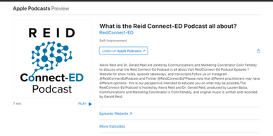 Apple Podcasts Reid Connect-ed landing page