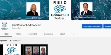 Image screenshot of Youtube channel with Alexis and Gerald's faces and the podcast logo