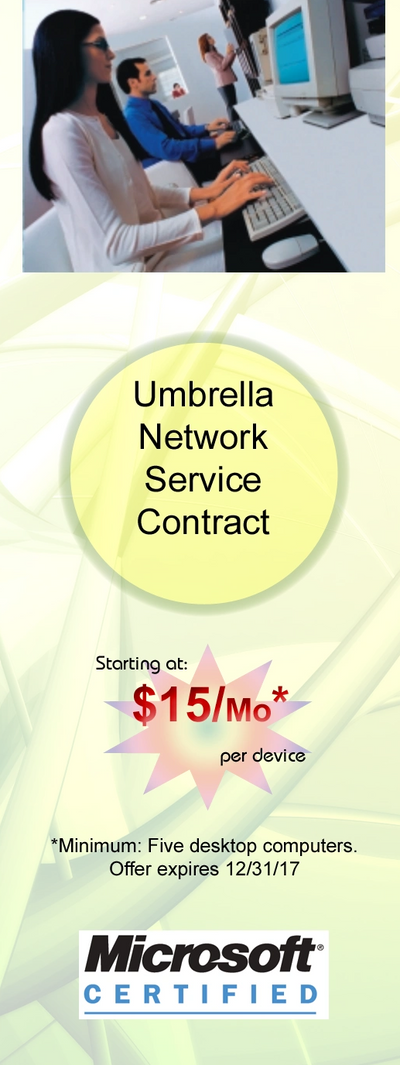 Network Setup. Maintenance & Support.