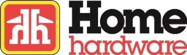 Logo of Home Hardware with red and black text.