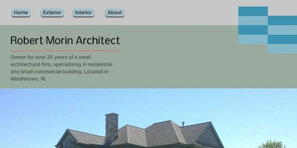 Homepage of Robert Morin Architecture (clickable)