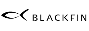 Logo of Blackfin with a stylized fish symbol.