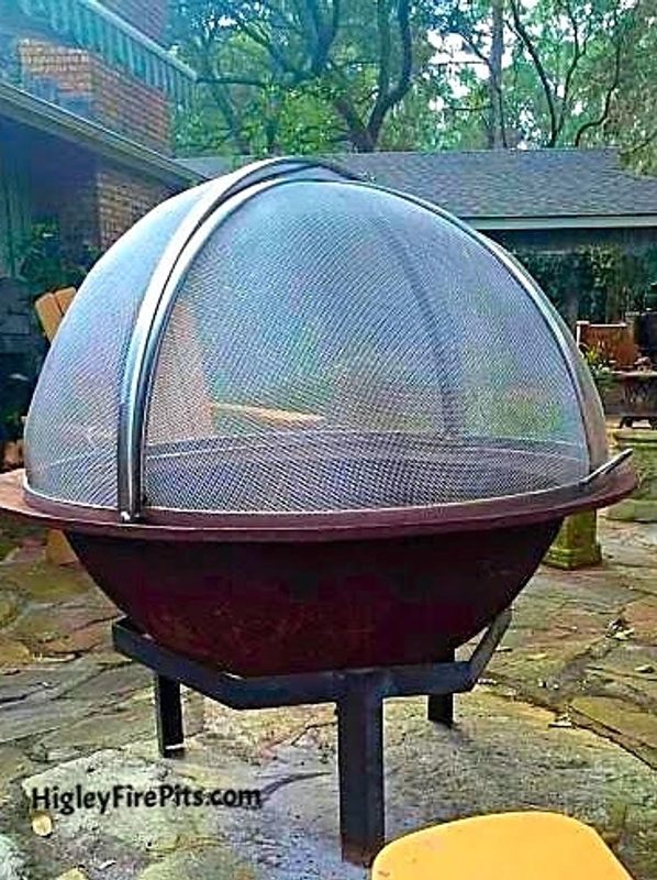 Fire Pit Scenter pivot spark Screen