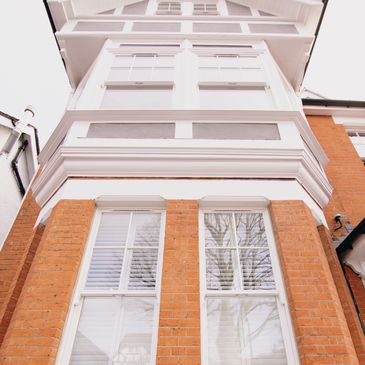 new sash windows in period house