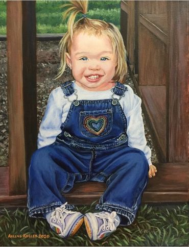 Acrylic Portrait of a baby