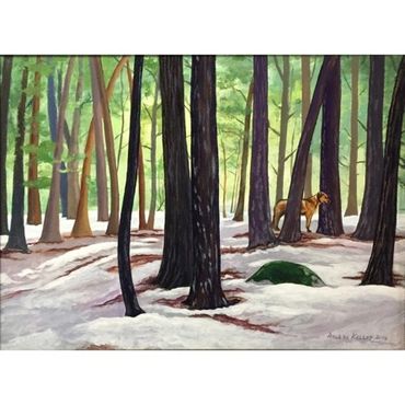 Buddy's Winter World, Acrylic