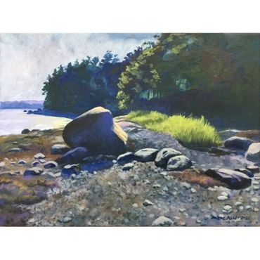 Dodge Point, Maine, Acrylic
