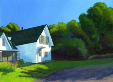 Old House acrylic painting