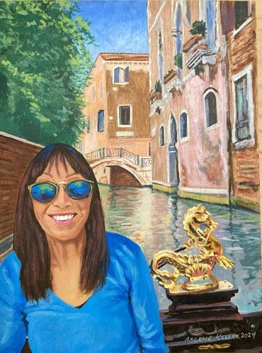 Acrylic Portrait of a lady