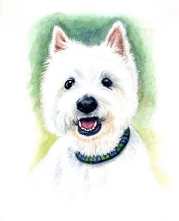 Watercolor Portrait Art by Arlene Kelley